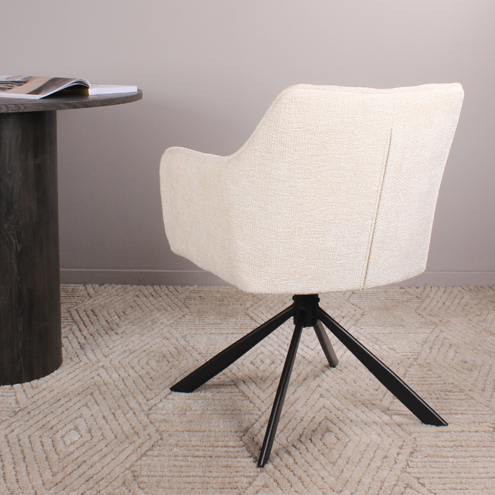 DS4U Lucky armstoel terugdraai - crème