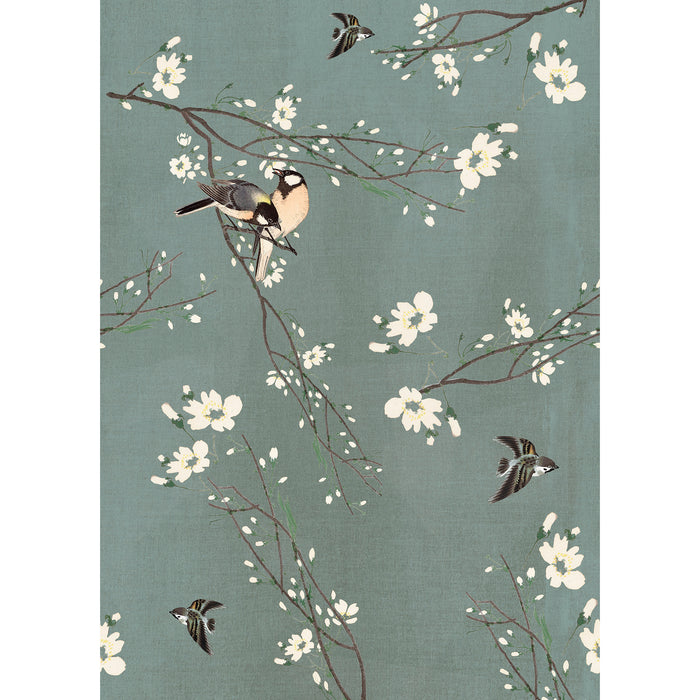 Art for the Home Fotobehang - Birds & Blossom - 200x280