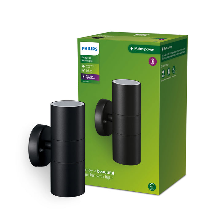 Philips Kylis Wandlamp Buiten - Incl. Philips LED GU10 50W - Up & Down