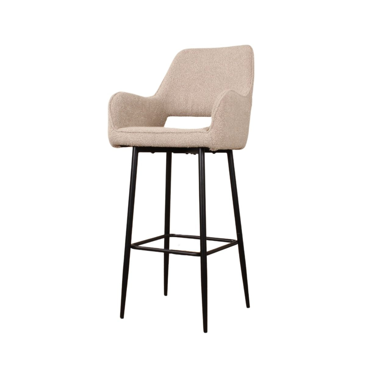 DS4U Lenon barkruk bouclé 2.0 - 75 cm - beige