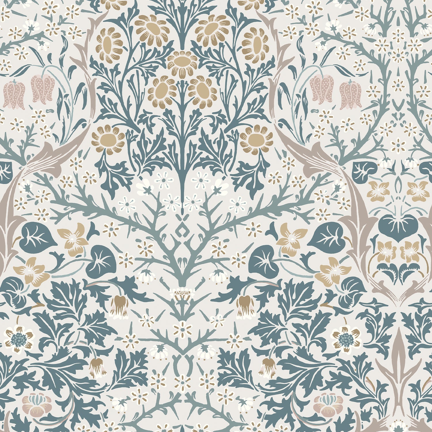 William Morris at Home Vliesbehang - Blackthorn Daydream - 1000x52