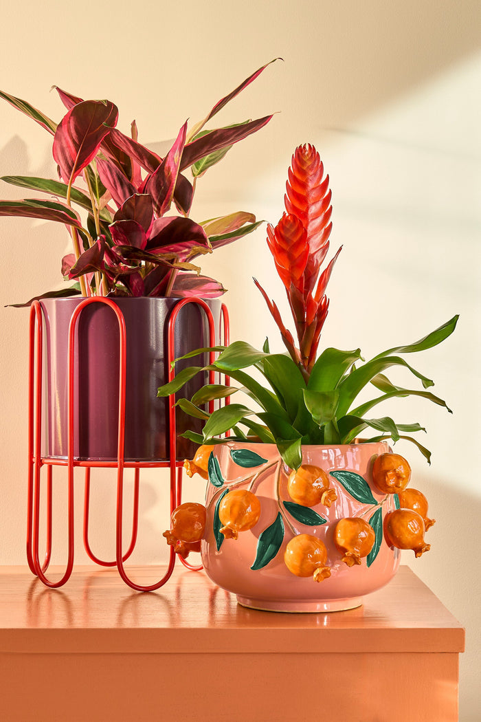 Mica Decorations Dione Bloempot op Standaard - Set van 2