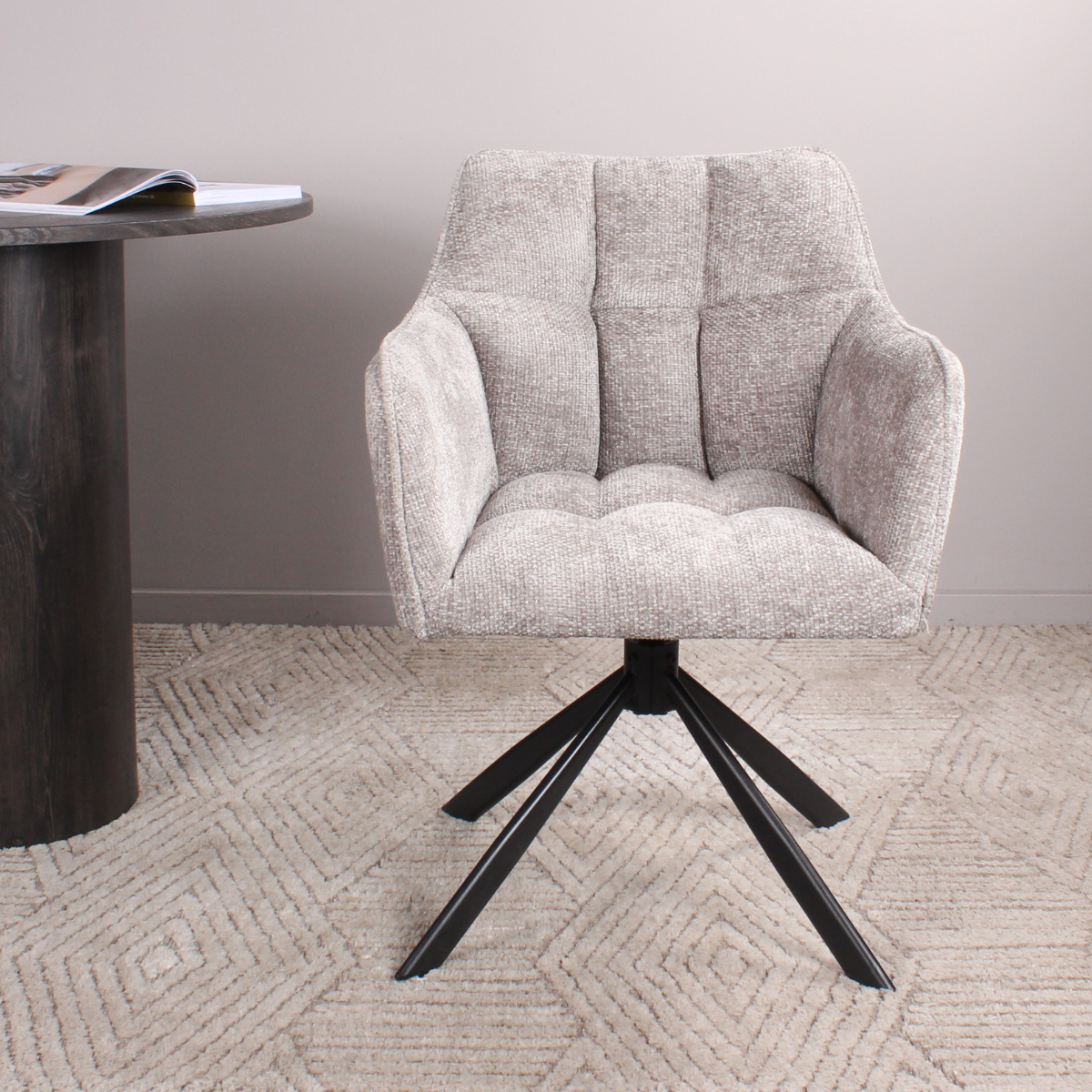 DS4U Lucky armstoel terugdraai - grijs