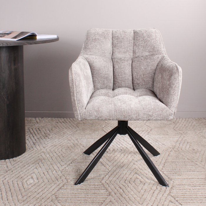 DS4U Lucky armstoel terugdraai - grijs