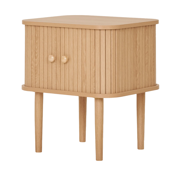 Artichok Ties Vierkante Houten Bijzettafel Naturel - 50,5 x 45 cm