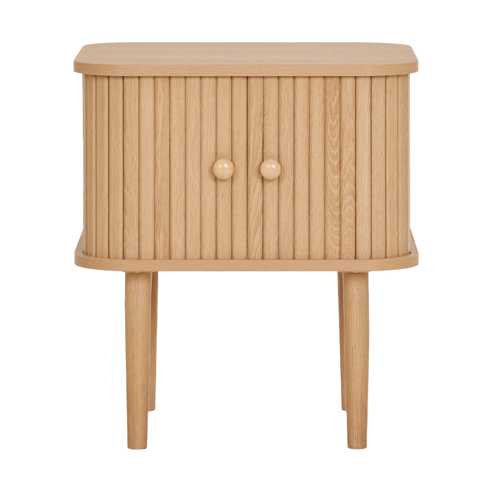 Artichok Ties Vierkante Houten Bijzettafel Naturel - 50,5 x 45 cm