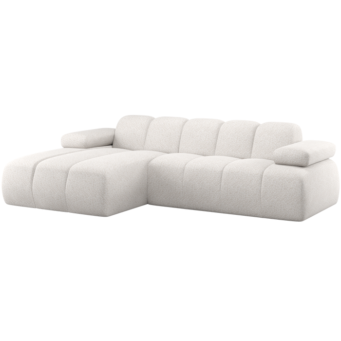 WOOOD Mojo Chaise Longue Bank Links - Wollig - Ecru Wollig