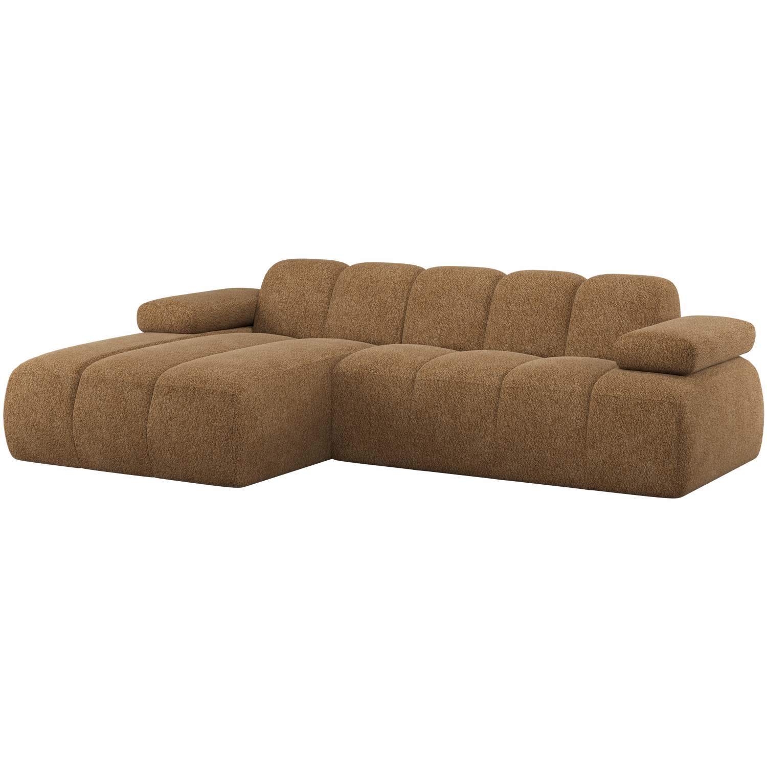 WOOOD Mojo Chaise Longue Bank Links - Wollig - Honinggeel