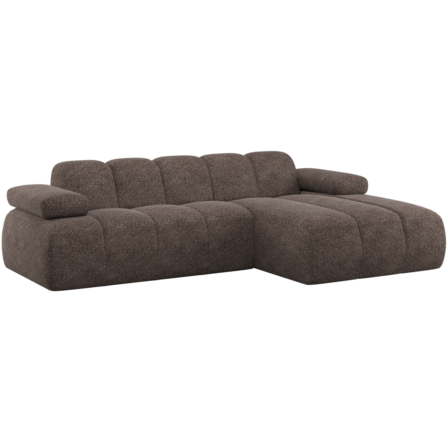 WOOOD Mojo Chaise Longue Bank Rechts - Wollig - Bruin