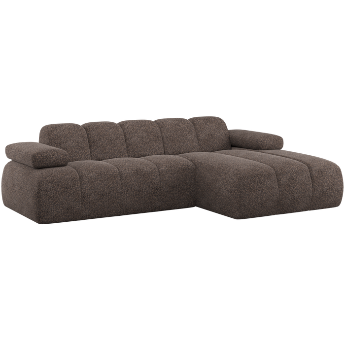 WOOOD Mojo Chaise Longue Bank Rechts - Wollig - Bruin