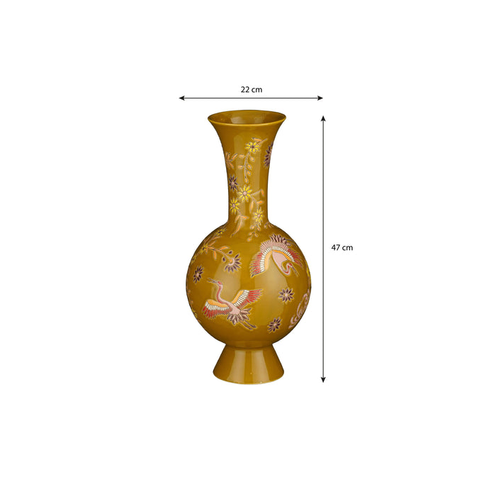 Mica Decorations Eloise Vaas - H47 x Ø22 cm - Keramiek - Oker