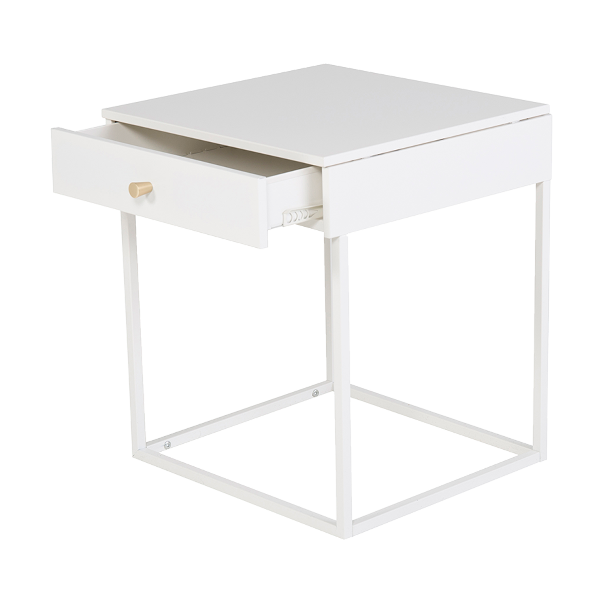 Nest living Lewis Metalen Nachtkastje met Lade - Wit
