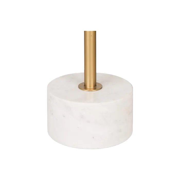 Artichok Manon Ronde Bijzettafel met Marmeren Voet - Goud