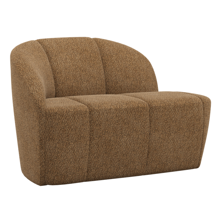 WOOOD Mojo 2-Zits Bankje Links - Wollig - Honinggeel - 73x112x77