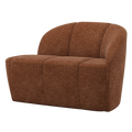 WOOOD Mojo 2-Zits Bankje Rechts - Wollig - Roestbruin - 73x112x77