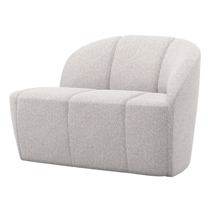 WOOOD Mojo 2-Zits Bankje Rechts - Bouclé - Ecru Melange - 73x112x77