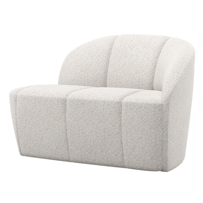 WOOOD Mojo 2-Zits Bankje Rechts - Wollig - Ecru - 73x112x77