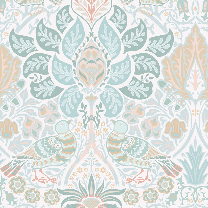 William Morris at Home Vliesbehang - Dove & Rose Haze - 1000x52