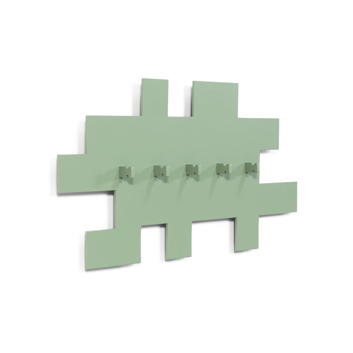 Spinder Design kapstok Tetromino - Dusty Green - 5 haken