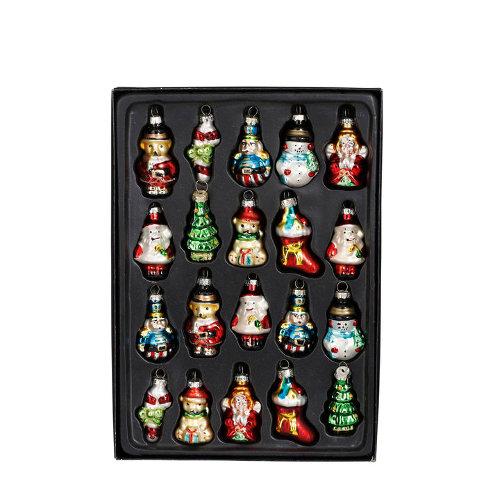Mica Decorations Kerst Ornamenten - Set 20 stuks - Glas - Groen