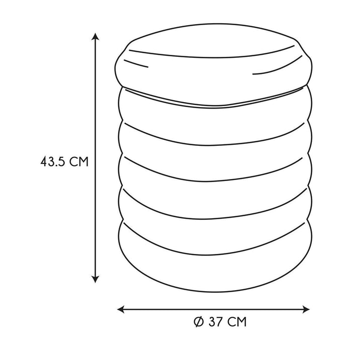 Calicosy - Opbergpoef bubble in bouclÃ© stof D37 cm - FREYA - Wit