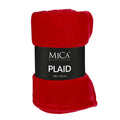 Mica Decorations Famke Fleece Plaid - 180 x 130 cm - Rood