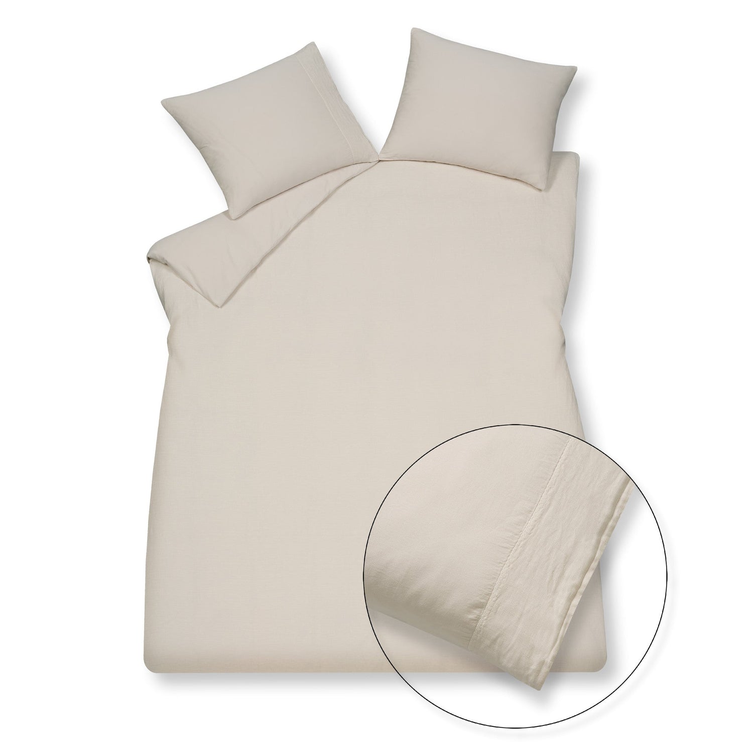 Kussensloop Pure Cream Tan | 60 x 70 cm | Ivoor | Beige