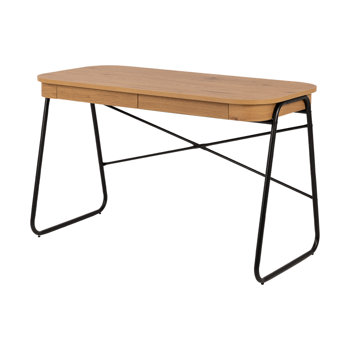 Lisomme Steven Houten Bureau met Opbergruimte - Naturel