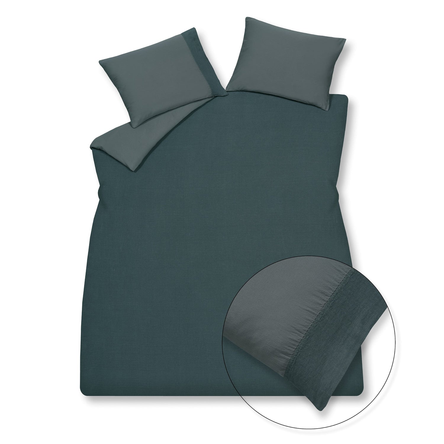 Kussensloop Pure Oceanview | 60 x 70 cm | Grijs | Blauw