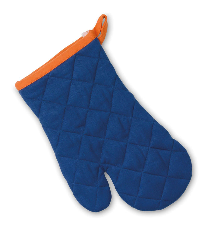 Ovenwant, Ovenhandschoen, Set van 4 Stuks, Katoen, Blauw, Oranje, 28 x