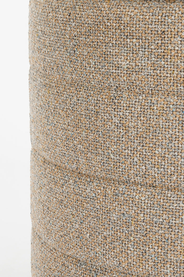 Mica Decorations Poef met Opbergruimte - H41 x  Ø42 cm - Beige