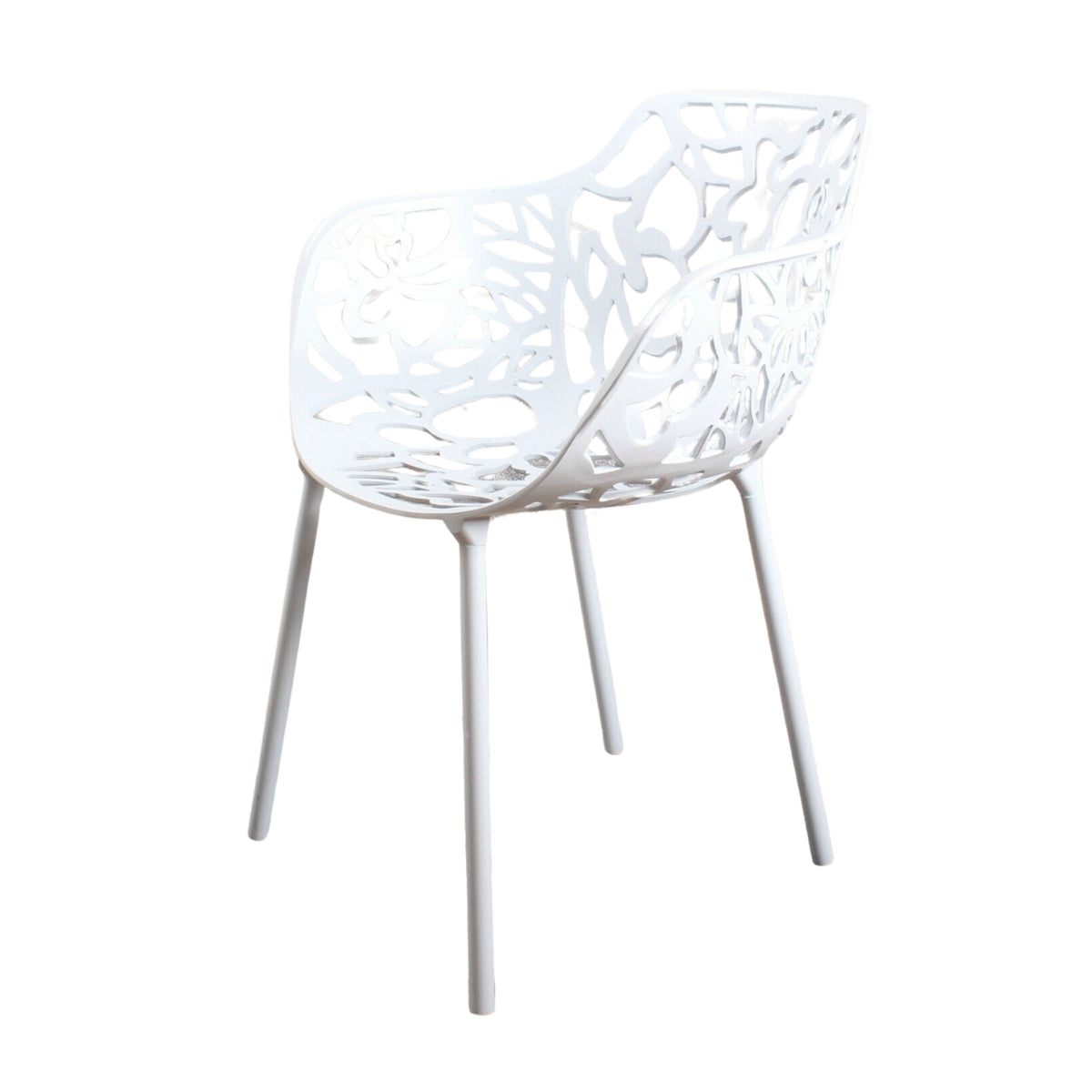 DS4U - Cast magnolia stoel met arm wit