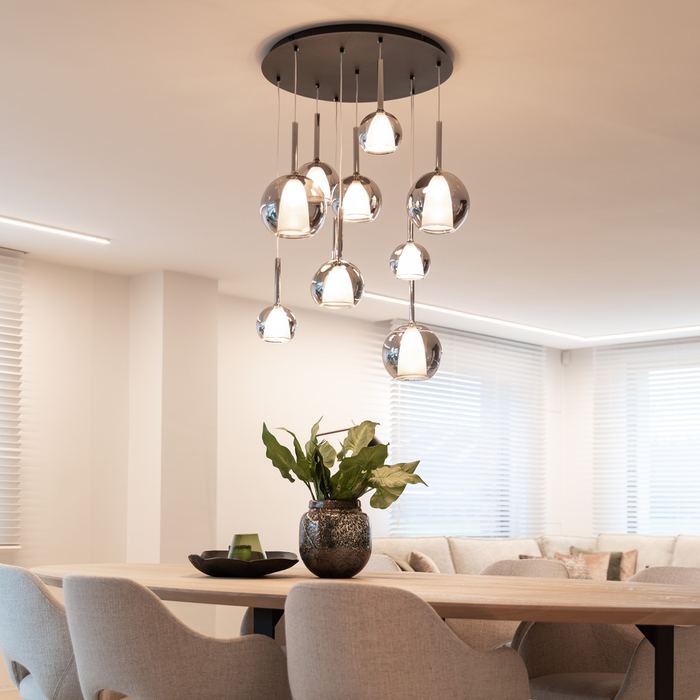 Atmooz Hanglamp Woonkamer Zwart Glas Saigon