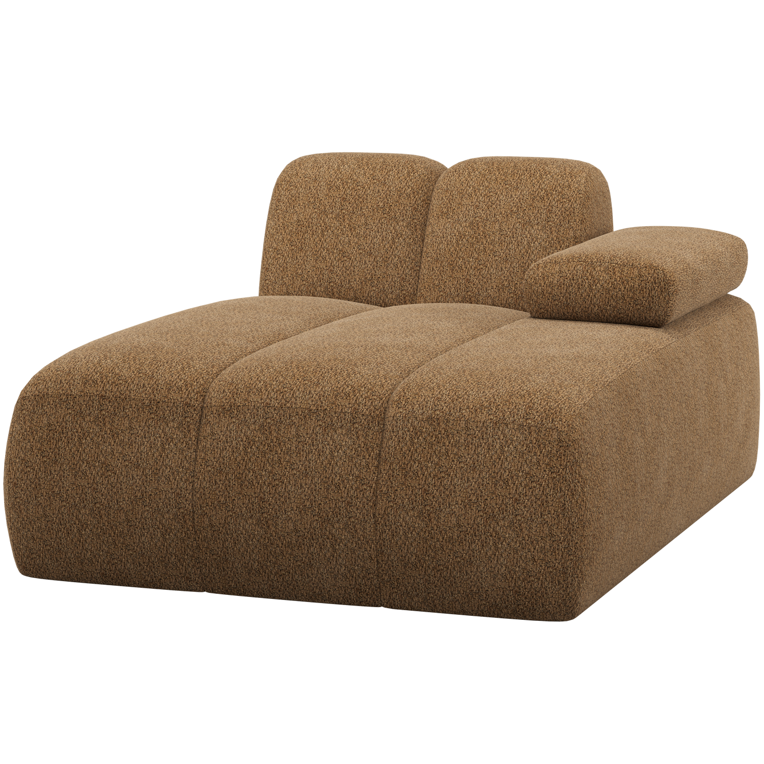 WOOOD Mojo Chaise Longue Element Bank Rechts - Wollig - Honinggeel