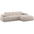 WOOOD Mojo Chaise Longue Bank Rechts - Ribstof - Ecru