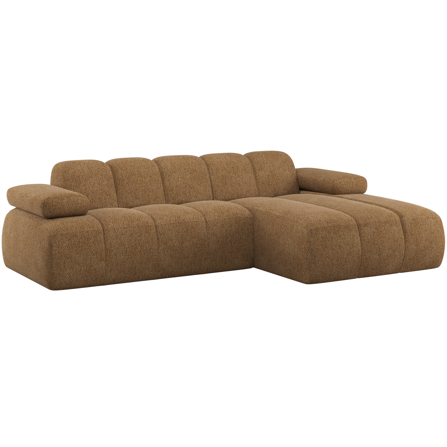 WOOOD Mojo Chaise Longue Bank Rechts - Wollig - Honinggeel