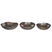 Beliani - PINANG - Decoratieve schalen set van 3 - Messing - IJzer