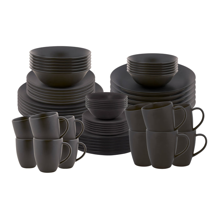 vtwonen Serviesset - Set van 60 - Zwart