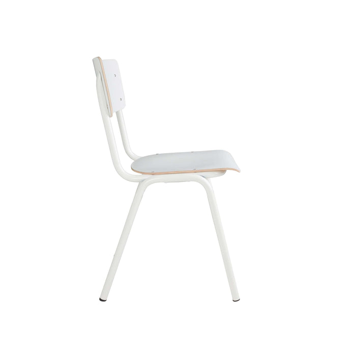 Zuiver Back To School HPL Eetkamerstoelen  Wit - Set van 4