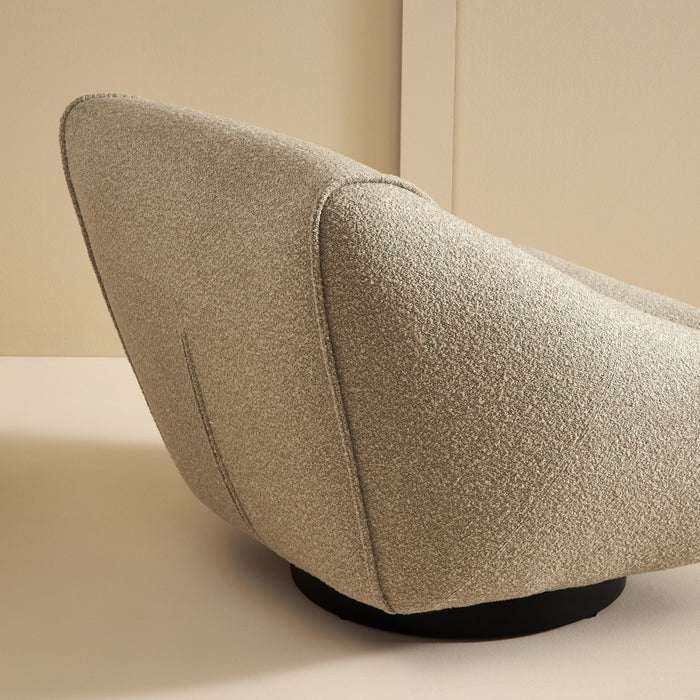 Calicosy - Draaistoel in linnenkleur HENRY - Grijs