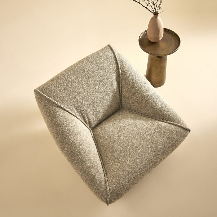 Calicosy - Draaistoel in linnenkleur HENRY - Grijs