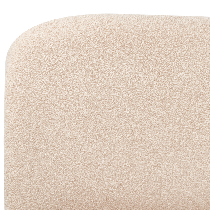 Beliani-BLAGNAC-Bed met opbergruimte-Lichtbeige-160 x 200 cm-Bouclé