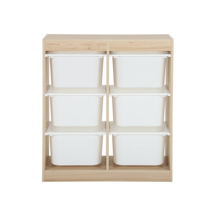 sweeek - Kinderopbergmeubel met 6 opbergbakken