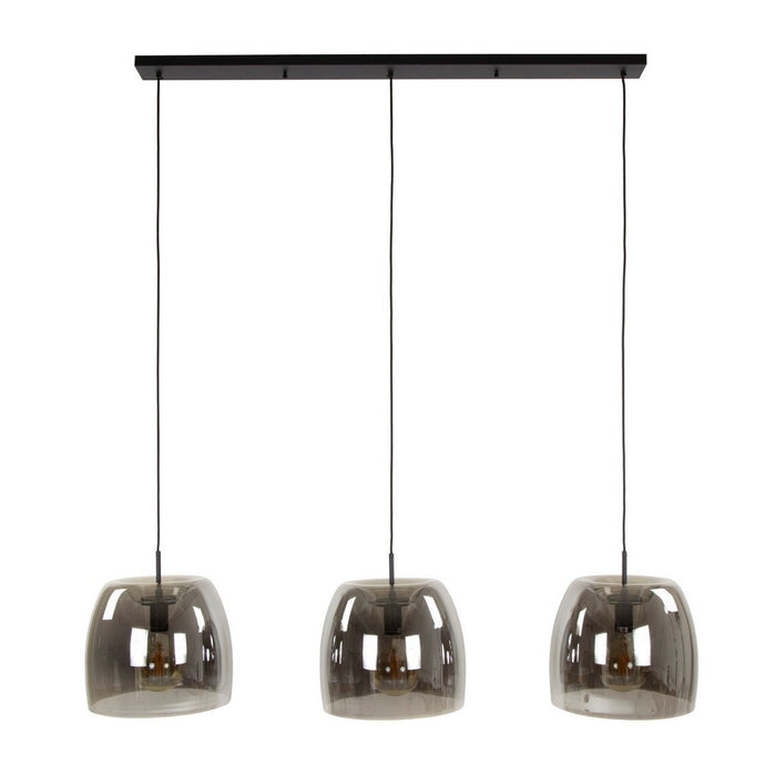 Fraaai Ariana hanglamp 3L drift glas - smoke grijs