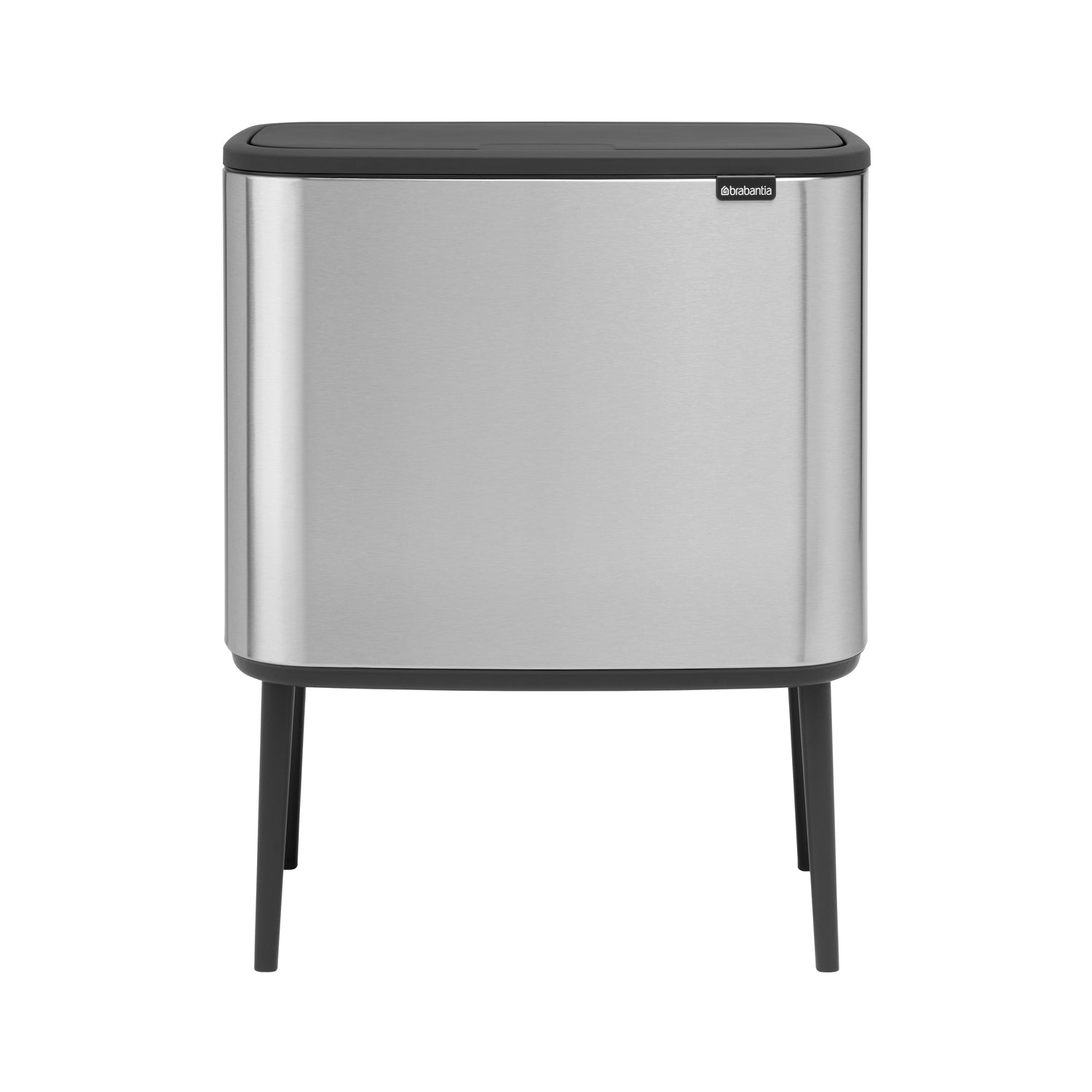 Brabantia Bo Touch Bin Afvalemmer 11 + 23 L - Vingerafdrukvrij - Zilver