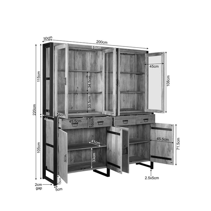 Starfurn Vitrinekast Boaz XXL