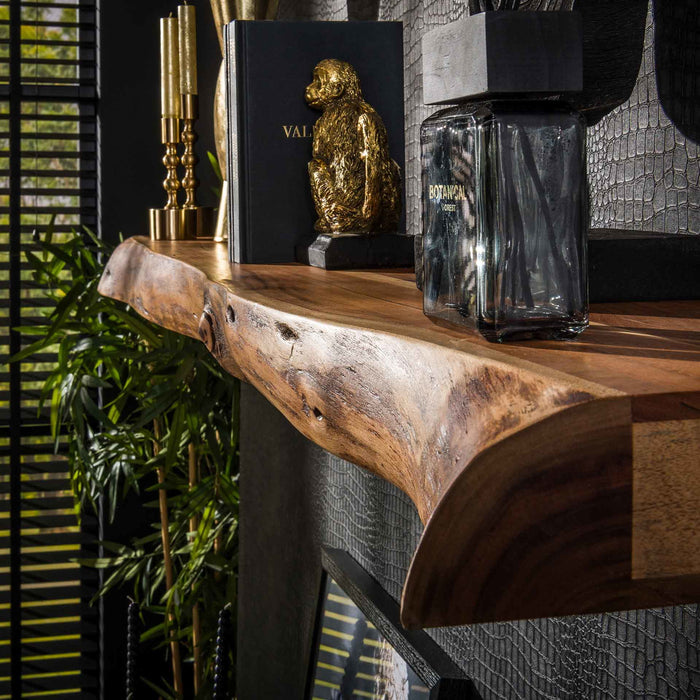 Giga Meubel - Wandplank Acaciahout 150cm - 150x25x8cm - Plank Tree