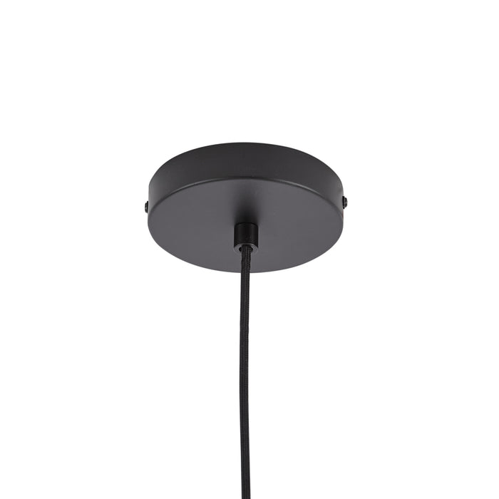 QAZQA Design hanglamp zwart met smoke glas - Domo