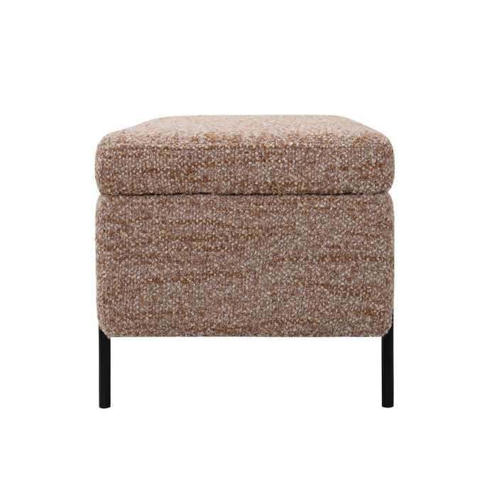 DÉJA Living - Opbergbank Taupe Stof - 110x45x42cm - Kinna