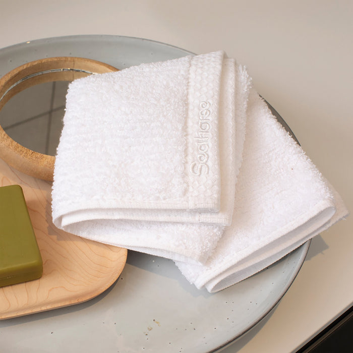 Seahorse Ridge Gastendoek 34x50 - white - Set van 3